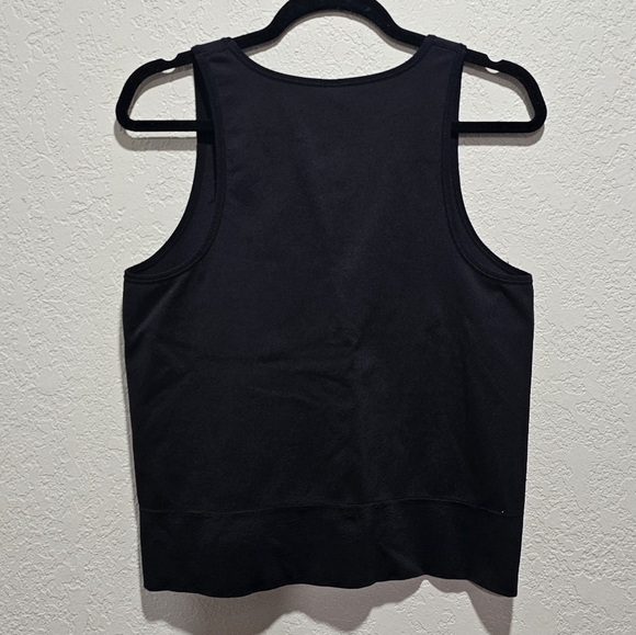 ATHLETA TOP AURORA SEAMLESS CROP RIB TANK Black XL Xtra Large - Picture 2 of 10
